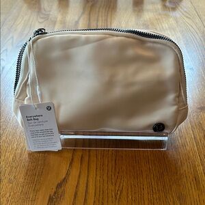 lululemon athletica light cream belt bag - NWT